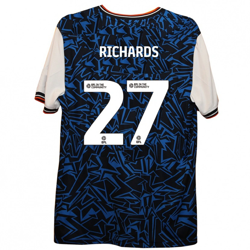 Danxen Kid Jake Richards #27 Blue Black White Away Jersey 2025/26 T-Shirt