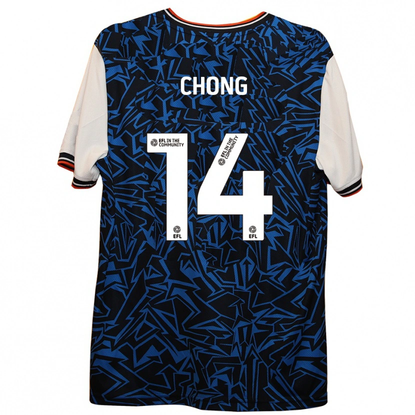 Danxen Kid Tahith Chong #14 Blue Black White Away Jersey 2025/26 T-Shirt