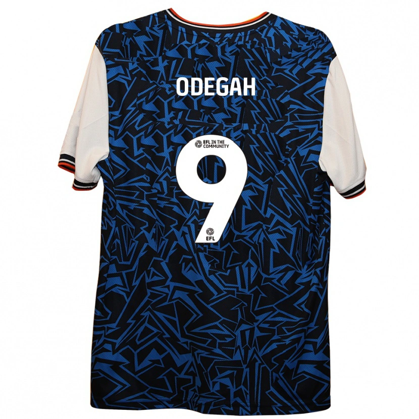 Danxen Kid Jamie Odegah #9 Blue Black White Away Jersey 2025/26 T-Shirt