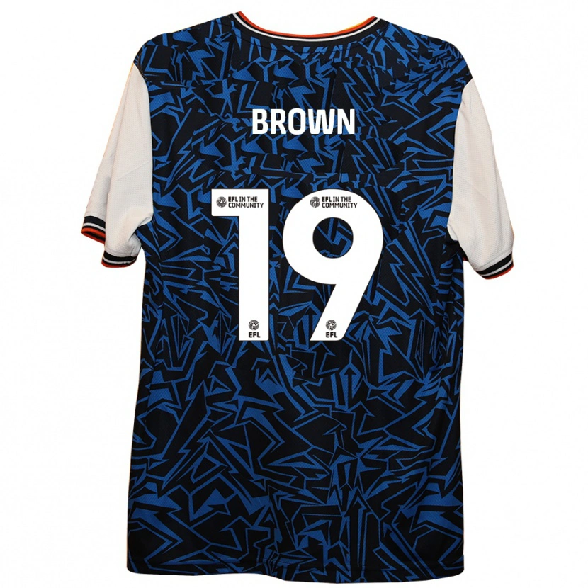 Danxen Kid Jacob Brown #19 Blue Black White Away Jersey 2025/26 T-Shirt