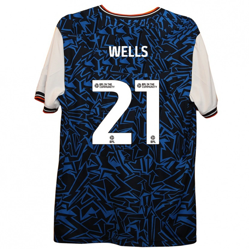 Danxen Kid Nahki Wells #21 Blue Black White Away Jersey 2025/26 T-Shirt