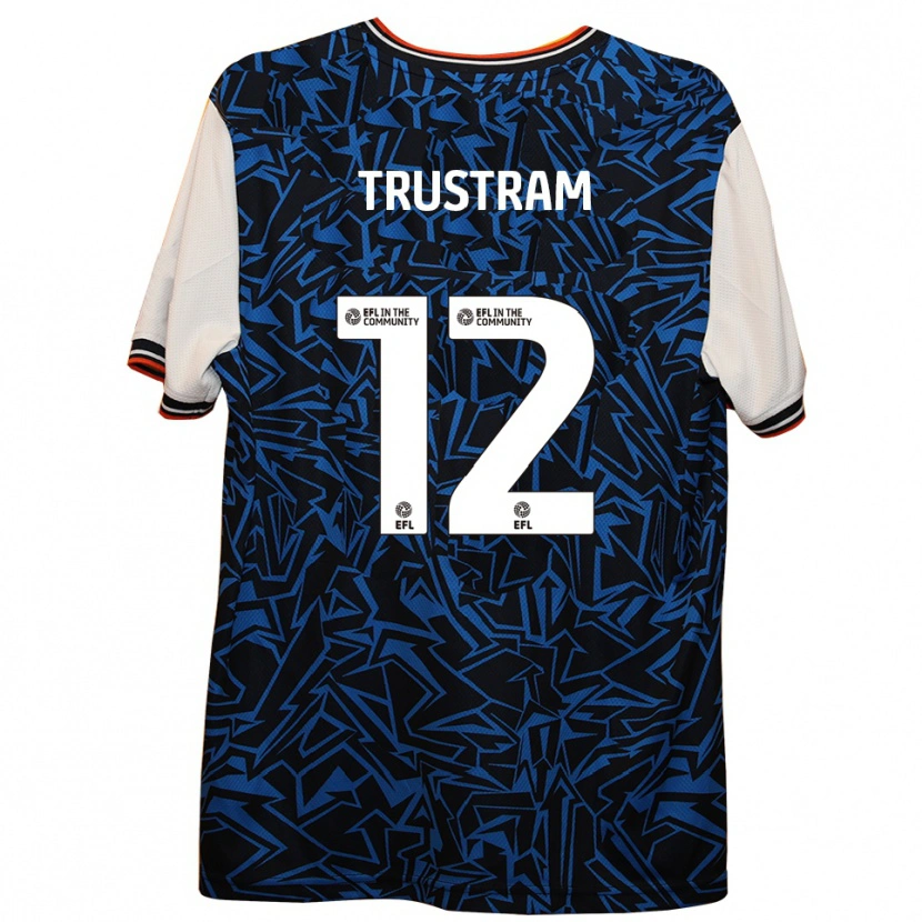 Danxen Kid Charlie Trustram #12 Blue Black White Away Jersey 2025/26 T-Shirt