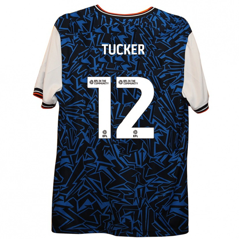 Danxen Kid Nancy Tucker #12 Blue Black White Away Jersey 2025/26 T-Shirt