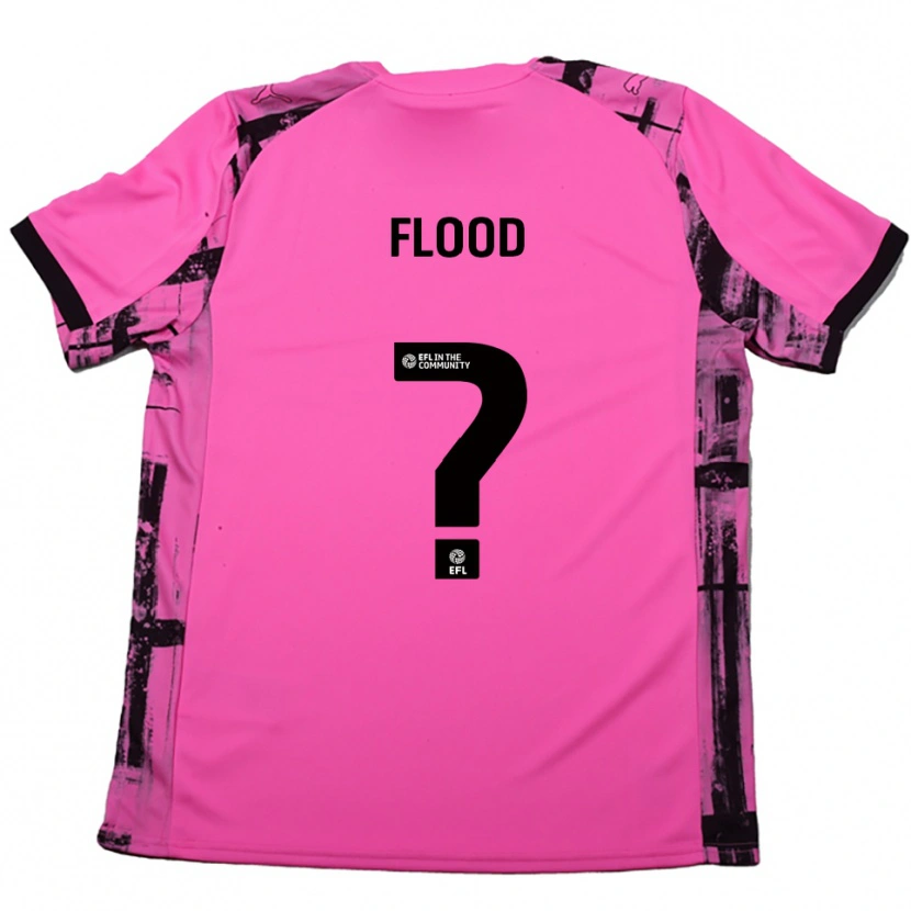 Danxen Kid Aimee Flood #0 Rose Red Black Away Jersey 2025/26 T-Shirt