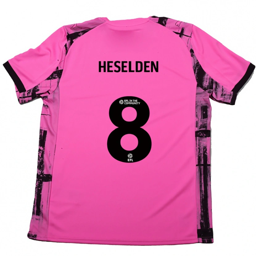 Danxen Kid Ruby Heselden #8 Rose Red Black Away Jersey 2025/26 T-Shirt