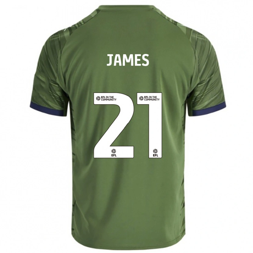 Danxen Kid Hayley James #21 Green White Away Jersey 2025/26 T-Shirt
