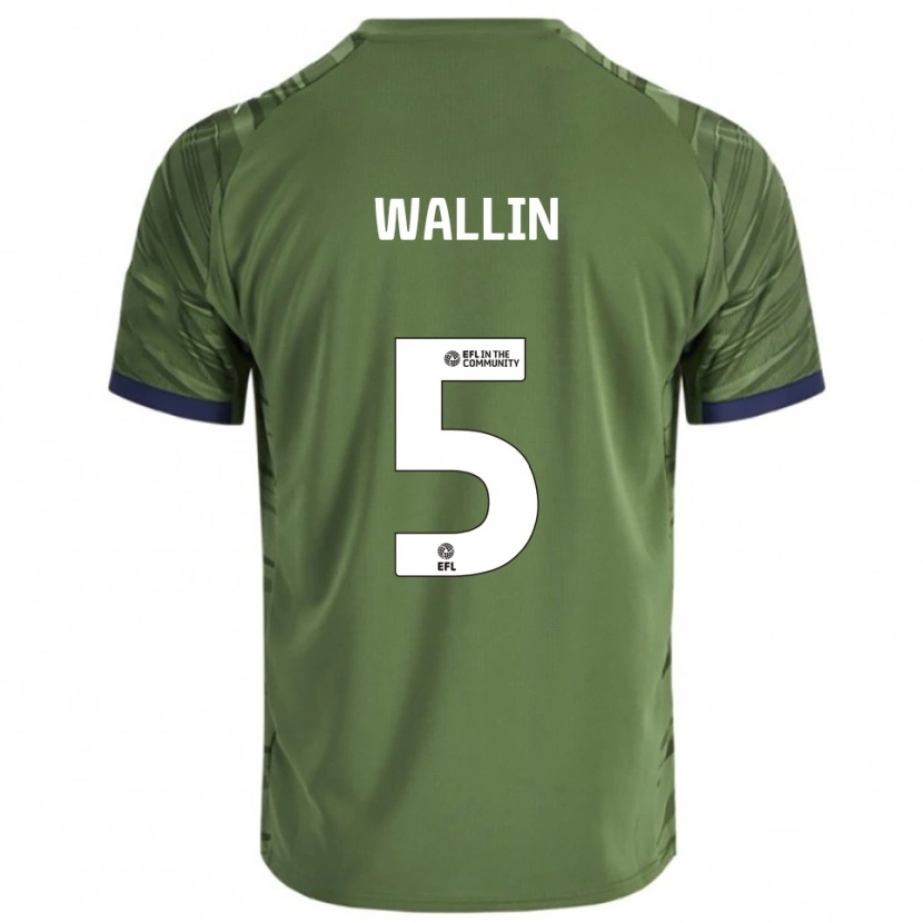 Danxen Kid Oscar Wallin #5 Green White Away Jersey 2025/26 T-Shirt