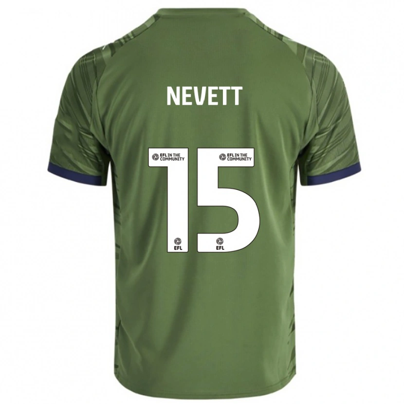 Danxen Kid George Nevett #15 Green White Away Jersey 2025/26 T-Shirt