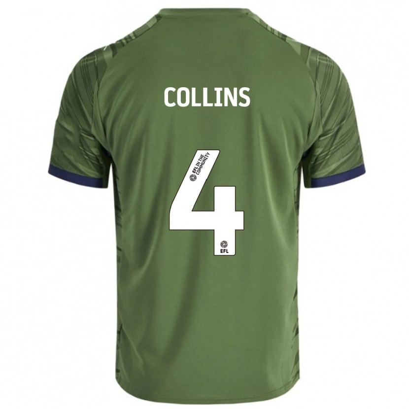 Danxen Kid Archie Collins #4 Green White Away Jersey 2025/26 T-Shirt