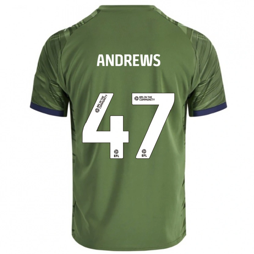 Danxen Kid Joe Andrews #47 Green White Away Jersey 2025/26 T-Shirt