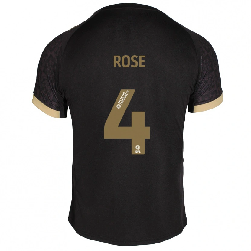 Danxen Kid Jemma Rose #4 Black Gold Away Jersey 2025/26 T-Shirt