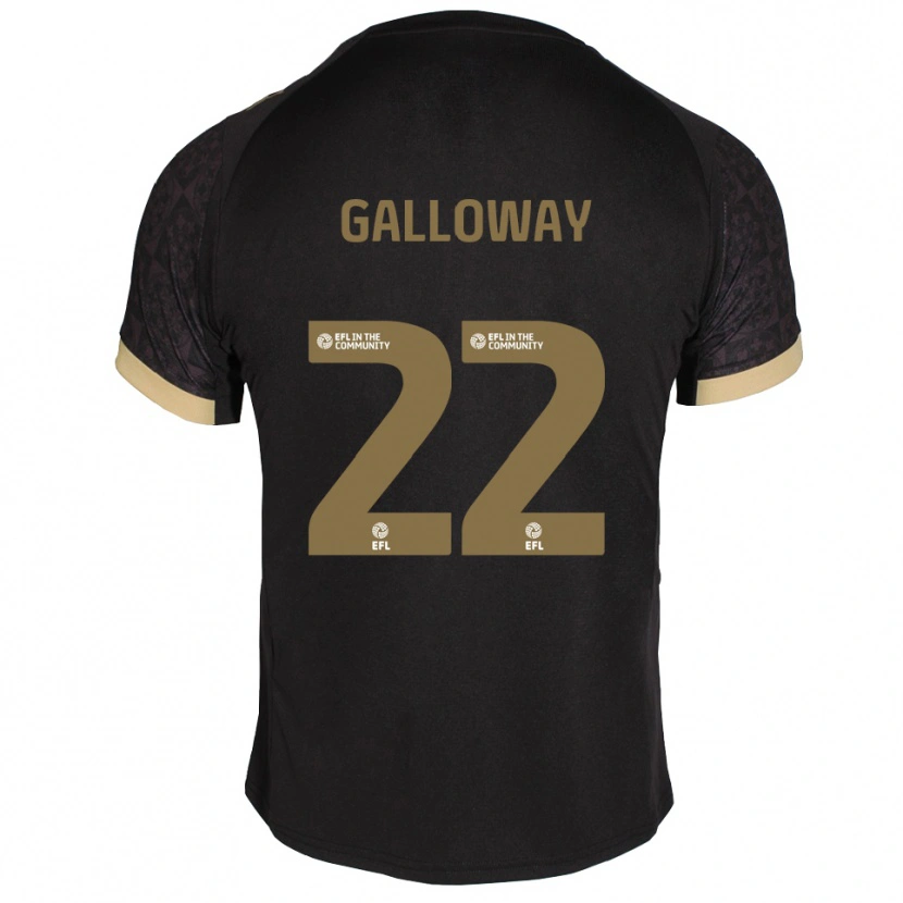 Danxen Kid Brendan Galloway #22 Black Gold Away Jersey 2025/26 T-Shirt