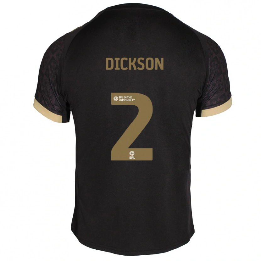 Danxen Kid Kathryn Dickson #2 Black Gold Away Jersey 2025/26 T-Shirt