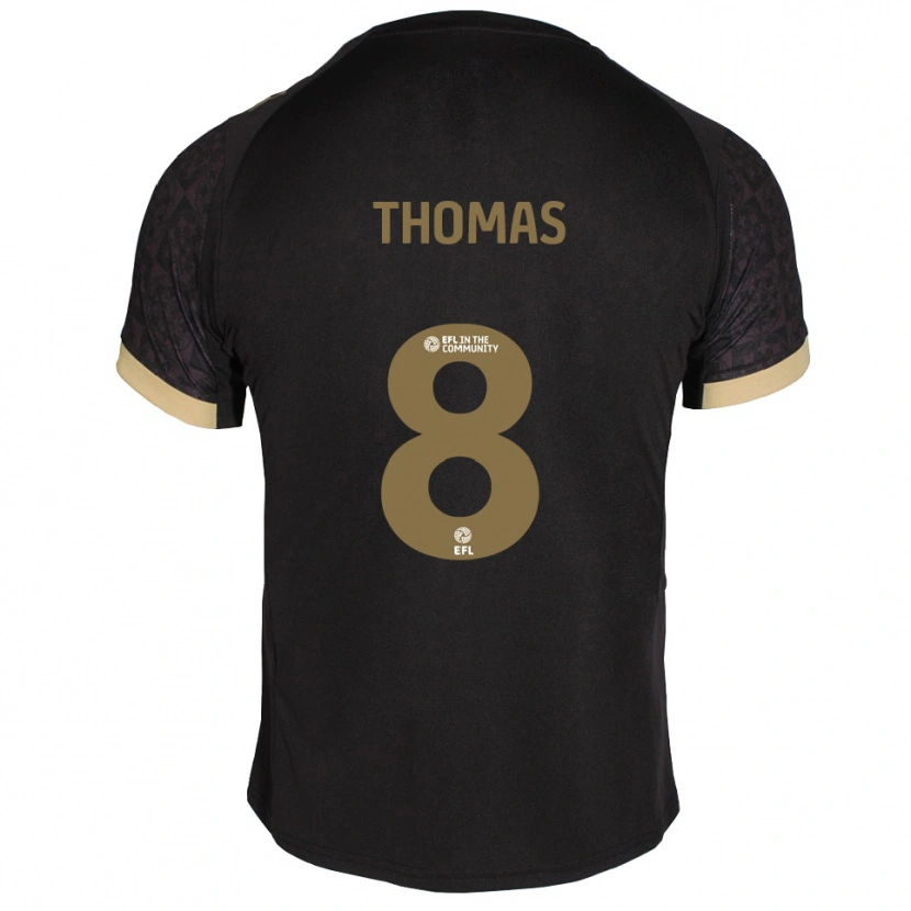Danxen Kid Lewis Thomas #8 Black Gold Away Jersey 2025/26 T-Shirt
