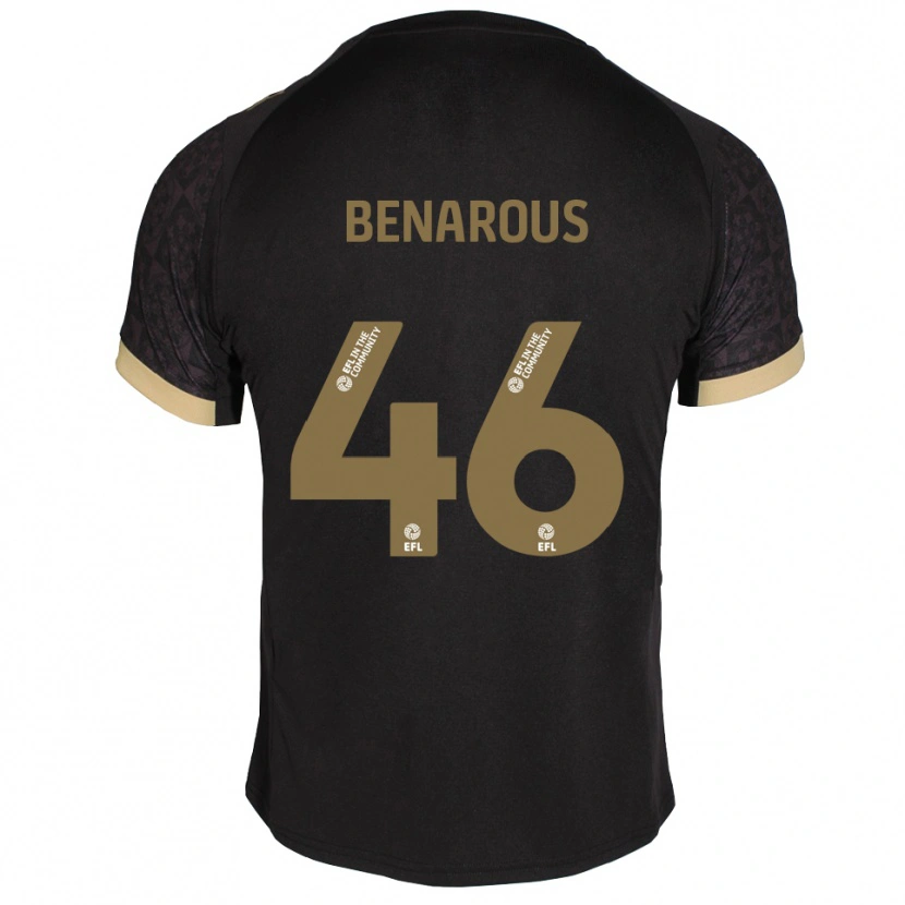 Danxen Kid Ayman Benarous #46 Black Gold Away Jersey 2025/26 T-Shirt