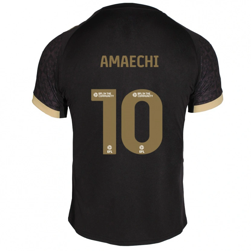 Danxen Kid Xavier Amaechi #10 Black Gold Away Jersey 2025/26 T-Shirt