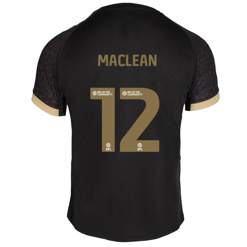 Danxen Kid Toby Maclean #12 Black Gold Away Jersey 2025/26 T-Shirt