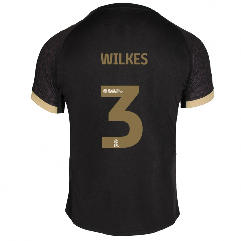 Danxen Kid Finley Wilkes #3 Black Gold Away Jersey 2025/26 T-Shirt