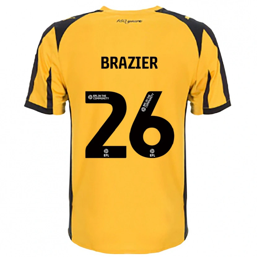 Danxen Kid Liam Brazier #26 Orange Black Away Jersey 2025/26 T-Shirt