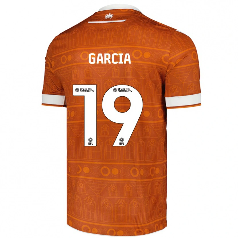 Danxen Kid Andre Garcia #19 Orange White Away Jersey 2025/26 T-Shirt