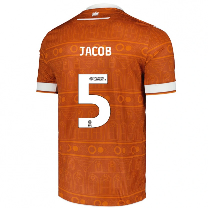 Danxen Kid Matty Jacob #5 Orange White Away Jersey 2025/26 T-Shirt