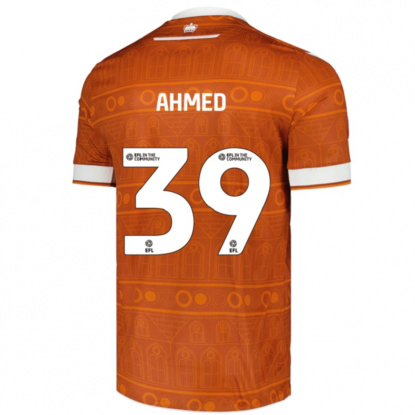 Danxen Kid Ashqar Ahmed #39 Orange White Away Jersey 2025/26 T-Shirt