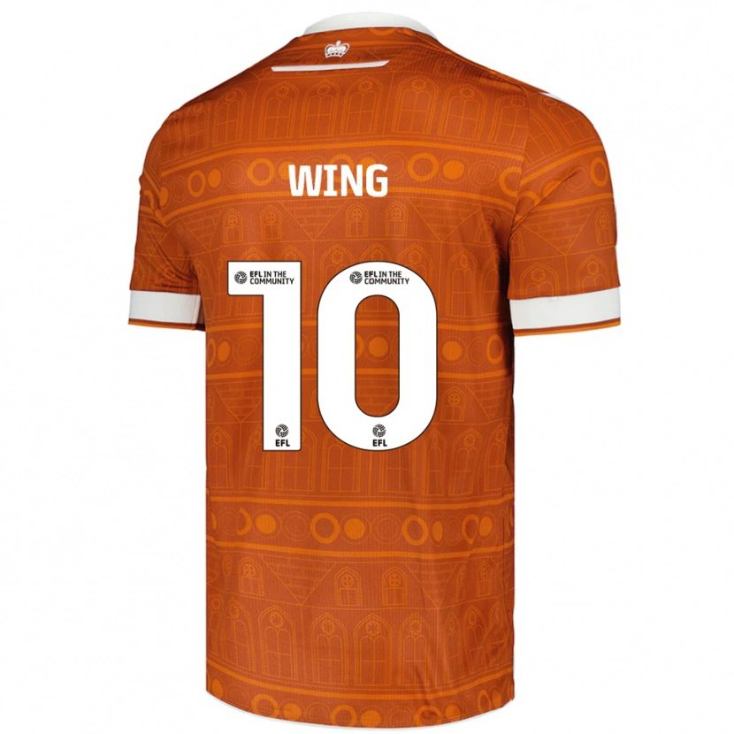 Danxen Kid Lewis Wing #10 Orange White Away Jersey 2025/26 T-Shirt