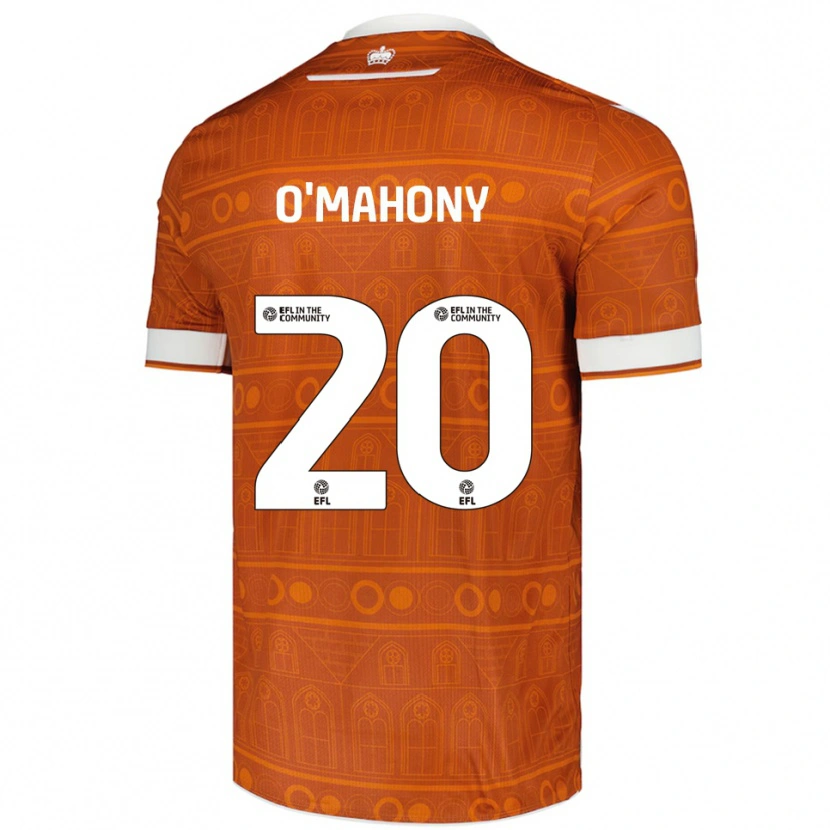 Danxen Kid Mark O'mahony #20 Orange White Away Jersey 2025/26 T-Shirt