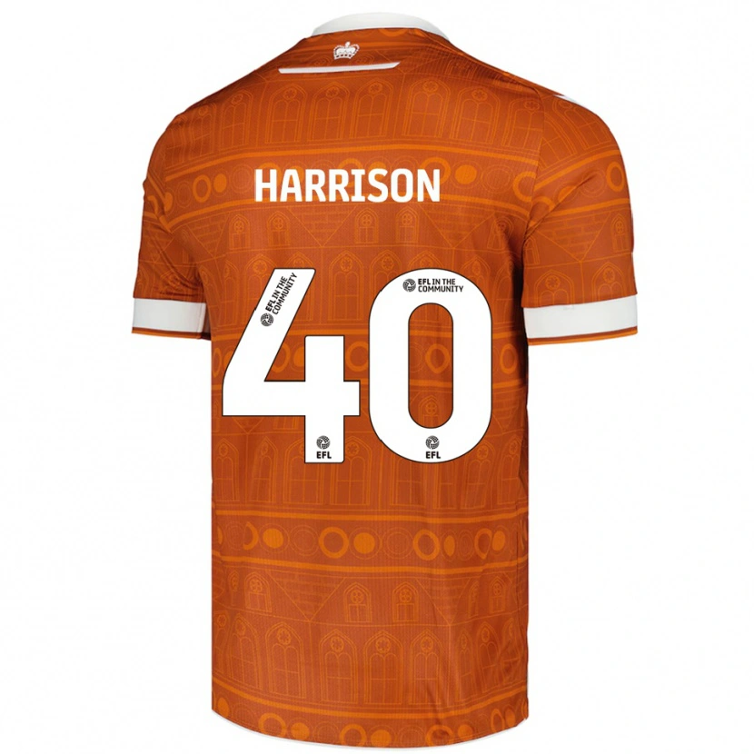Danxen Kid Sam Harrison #40 Orange White Away Jersey 2025/26 T-Shirt