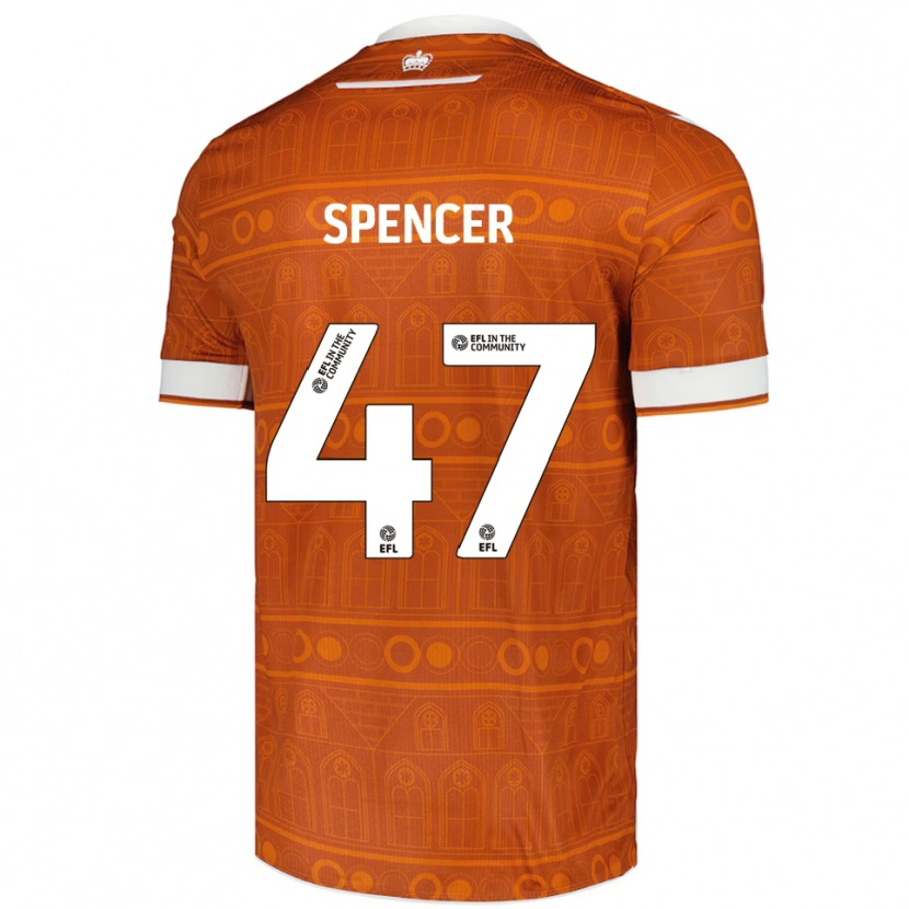 Danxen Kid Shay Spencer #47 Orange White Away Jersey 2025/26 T-Shirt