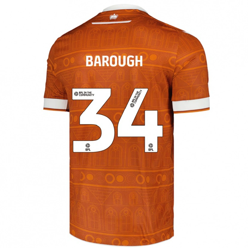 Danxen Kid Joe Barough #34 Orange White Away Jersey 2025/26 T-Shirt