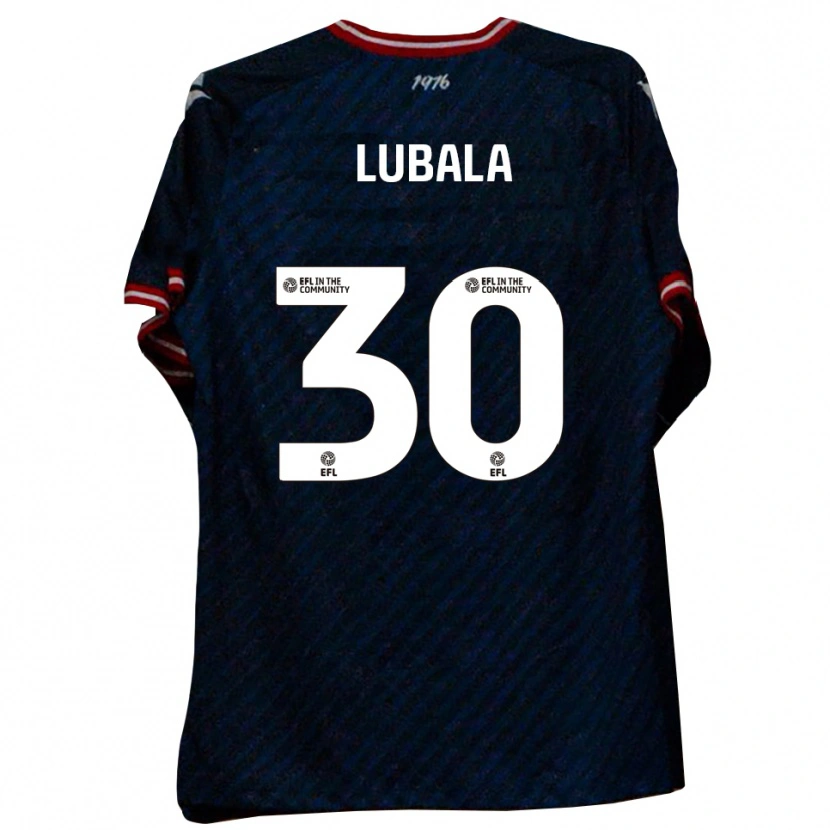 Danxen Kid Bez Lubala #30 Navy Red Away Jersey 2025/26 T-Shirt