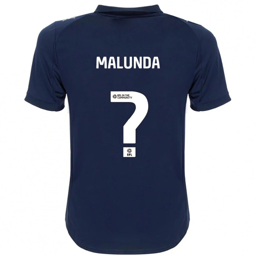 Danxen Kid Troy Malunda #0 Navy White Away Jersey 2025/26 T-Shirt
