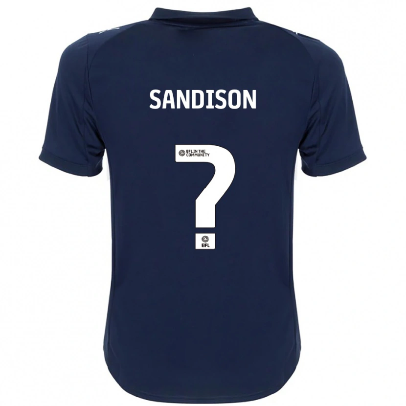 Danxen Kid Nathan Sandison #0 Navy White Away Jersey 2025/26 T-Shirt