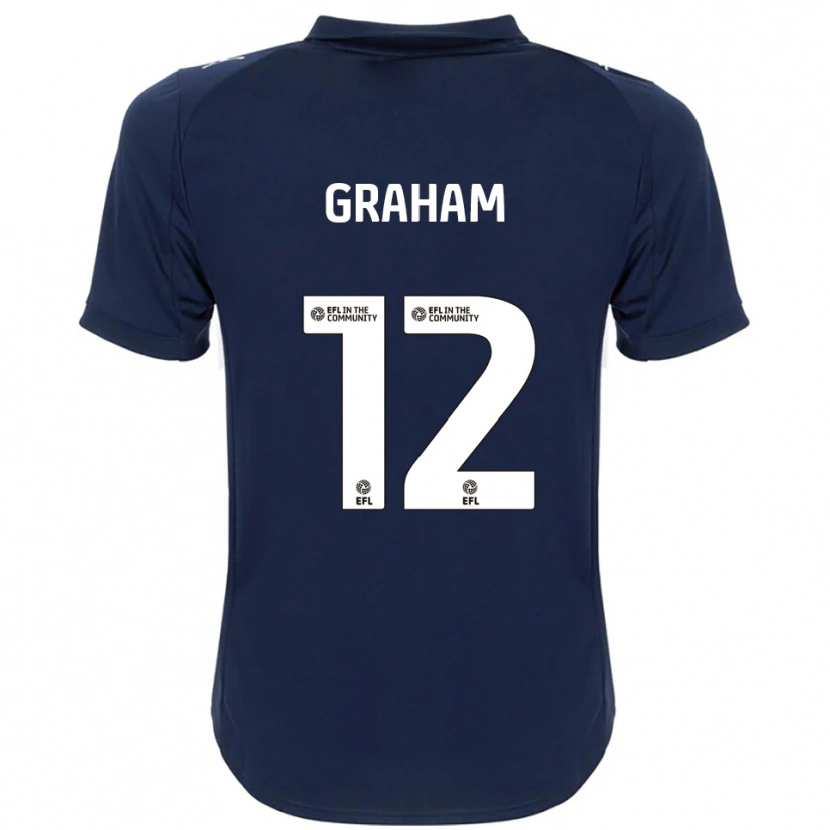 Danxen Kid Leo Graham #12 Navy White Away Jersey 2025/26 T-Shirt