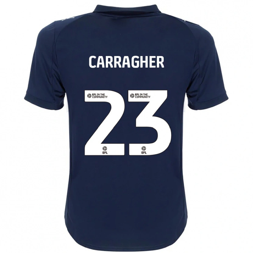 Danxen Kid James Carragher #23 Navy White Away Jersey 2025/26 T-Shirt
