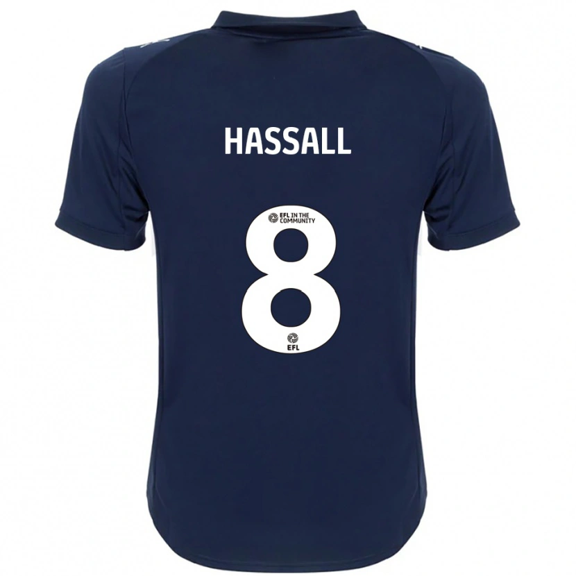 Danxen Kid Molly Hassall #8 Navy White Away Jersey 2025/26 T-Shirt