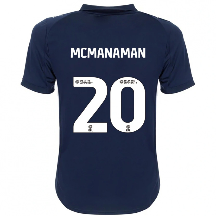 Danxen Kid Callum Mcmanaman #20 Navy White Away Jersey 2025/26 T-Shirt