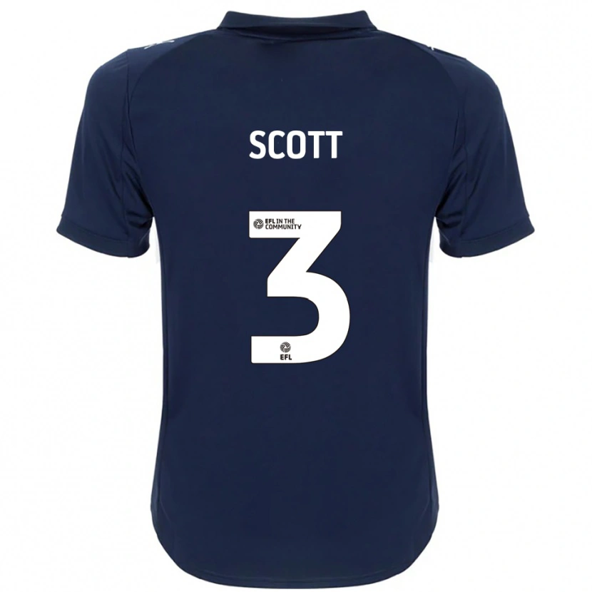 Danxen Kid Holly Scott #3 Navy White Away Jersey 2025/26 T-Shirt