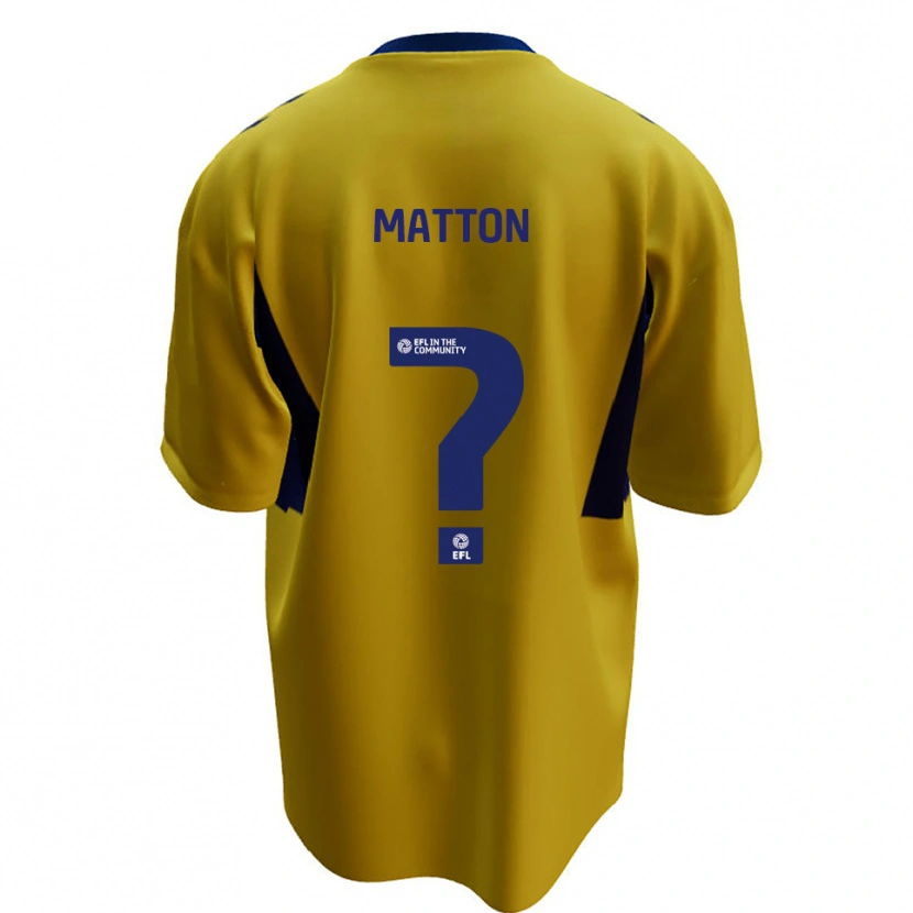Danxen Kid Jack Matton #0 Yellow Blue Away Jersey 2025/26 T-Shirt