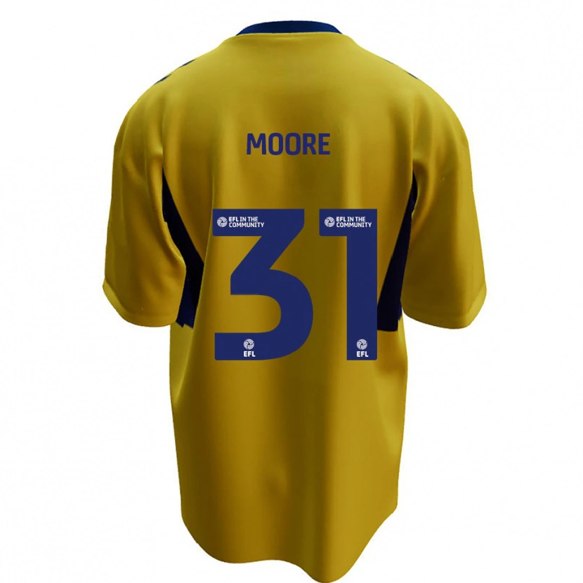 Danxen Kid Stuart Moore #31 Yellow Blue Away Jersey 2025/26 T-Shirt