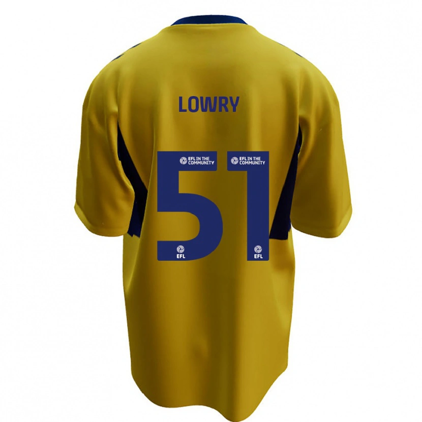 Danxen Kid Alex Lowry #51 Yellow Blue Away Jersey 2025/26 T-Shirt