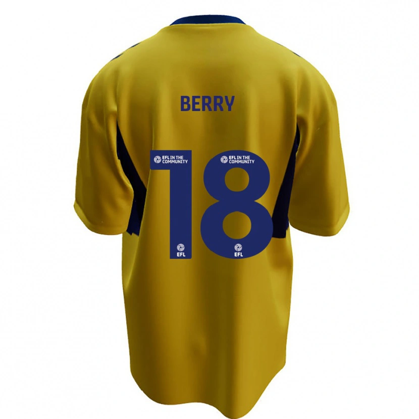 Danxen Kid James Berry #18 Yellow Blue Away Jersey 2025/26 T-Shirt
