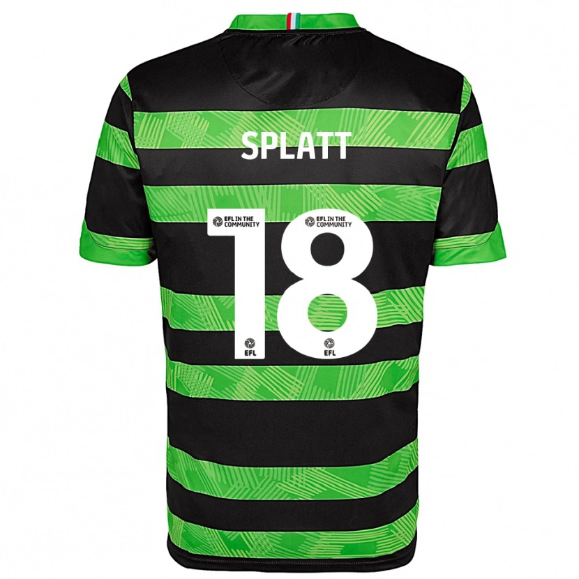 Danxen Kid Delano Mccoy-Splatt #18 Black Green Away Jersey 2025/26 T-Shirt