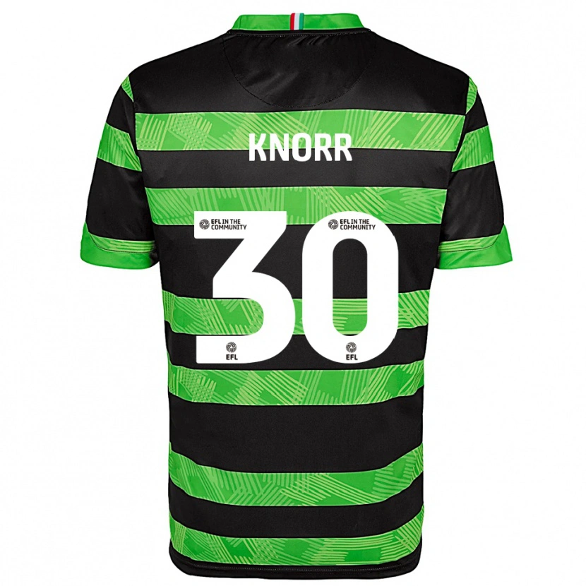 Danxen Kid Dior Knorr #30 Black Green Away Jersey 2025/26 T-Shirt