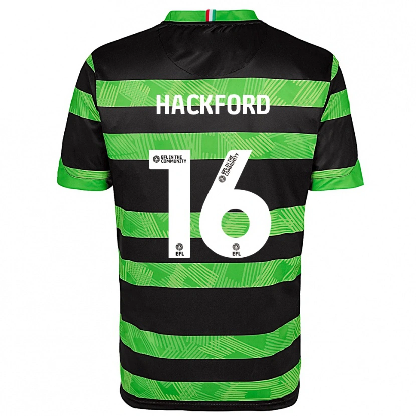 Danxen Kid Antwoine Hackford #16 Black Green Away Jersey 2025/26 T-Shirt