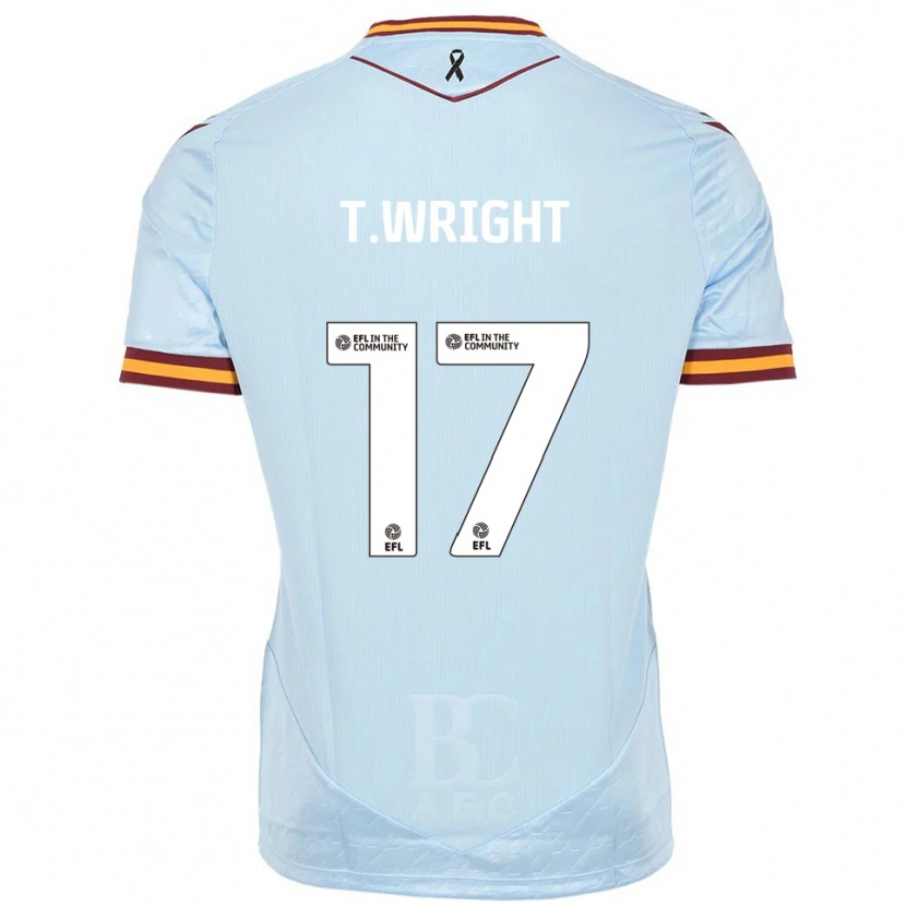 Danxen Kid Tyreik Wright #17 Sky Blue Away Jersey 2025/26 T-Shirt