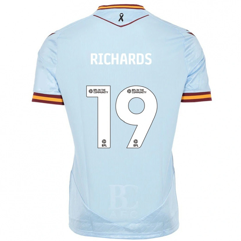 Danxen Kid Lewis Richards #19 Sky Blue Away Jersey 2025/26 T-Shirt
