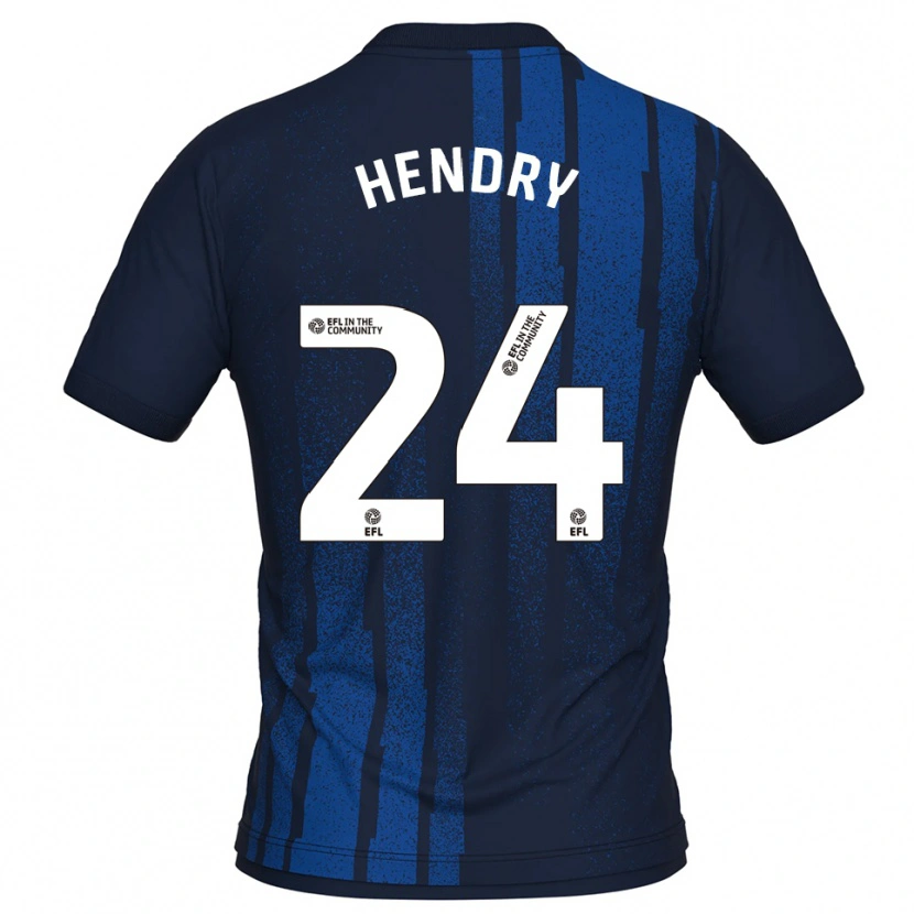 Danxen Kid Regan Hendry #24 Navy White Away Jersey 2025/26 T-Shirt