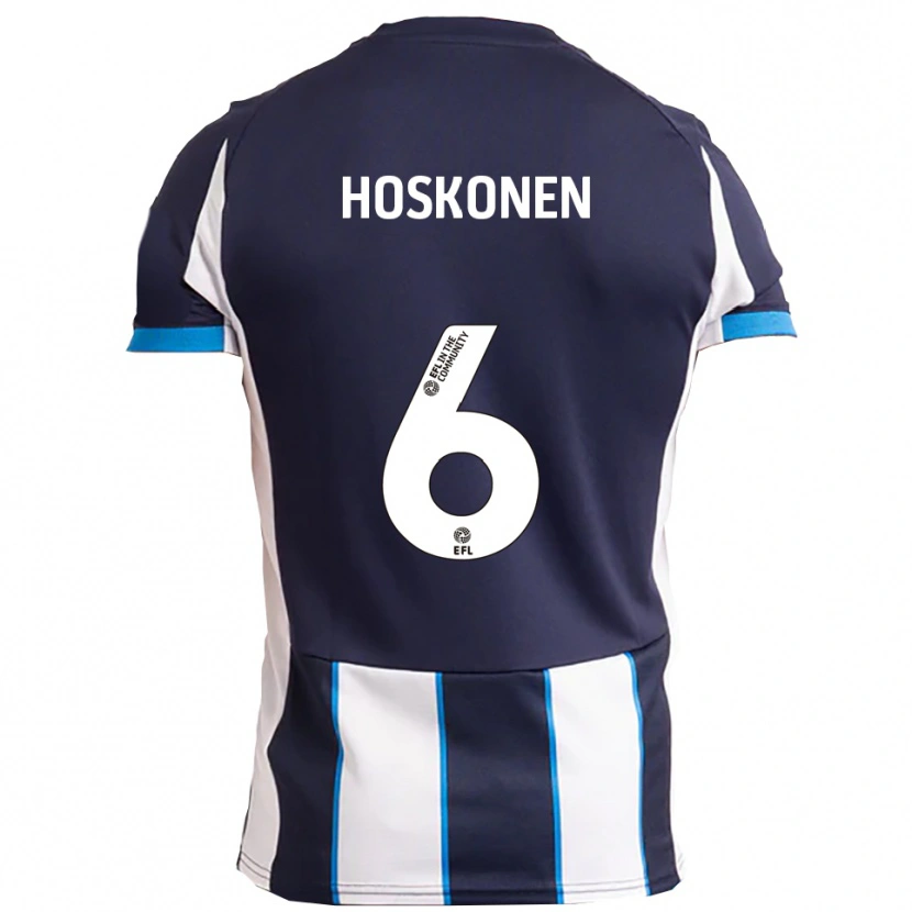Danxen Kid Arttu Hoskonen #6 White Navy Away Jersey 2025/26 T-Shirt